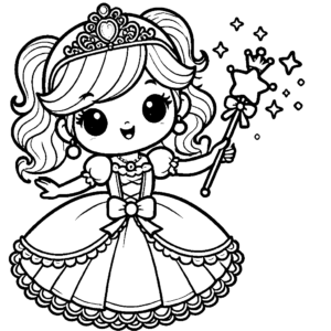 Dibujo de princesa Lucia para colorear