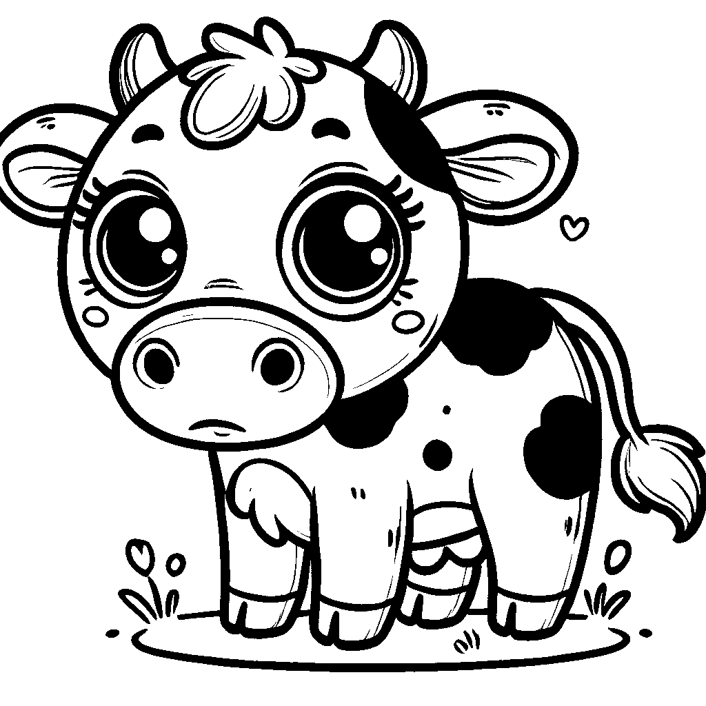 Dibujo de una vaca