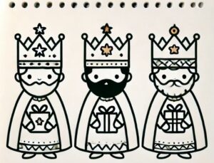 Los tres Reyes Magos de Oriente