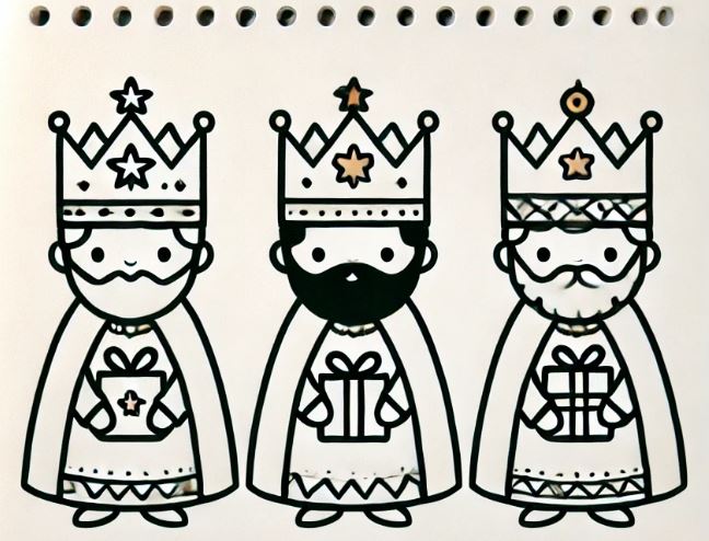 Los tres Reyes Magos de Oriente