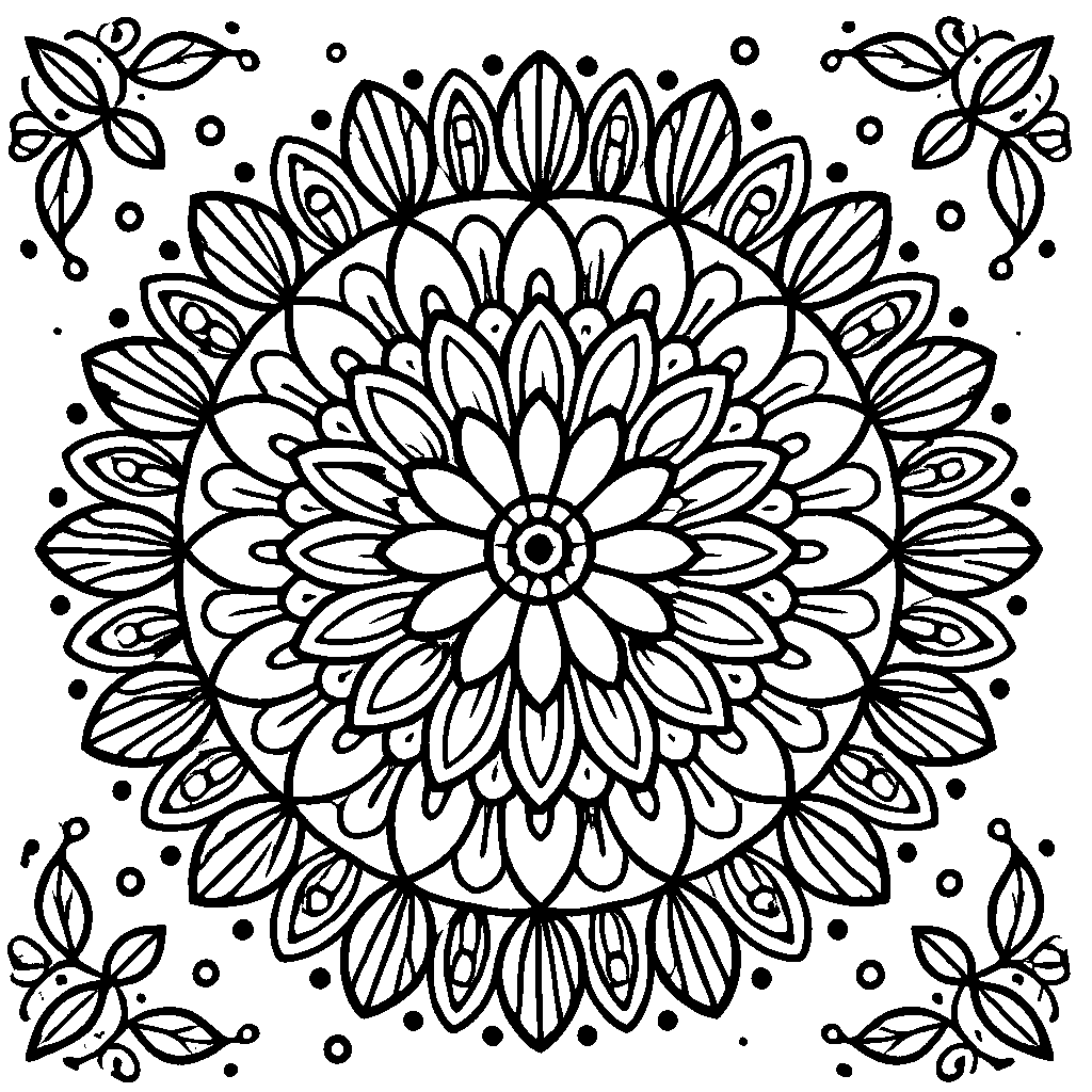 Mandala de flores