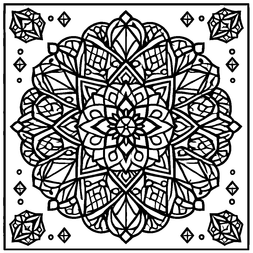 Mandala de rombos